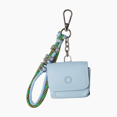 CHARM ACCESSORY WITH SNAP HOOK O BAG PODS - NAPPA EASY - ECO LEATHER - SKYWAY