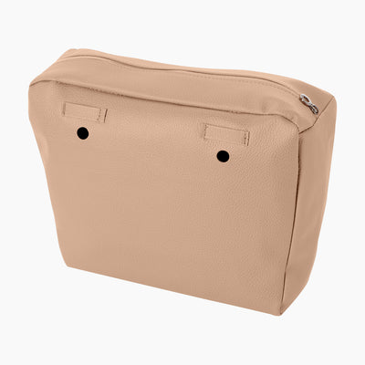 O BAG INNER ZIP-UP BAG EFFECT BOTTALATO IN ERIKA