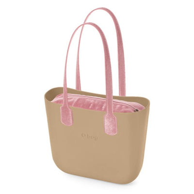 O BAG CLASSIC XL EXTRALIGHT® WITH INNER BAG O BAG FABRIC EFFECT HORSE AND EFFECT HORSE HANDLES IN SAND